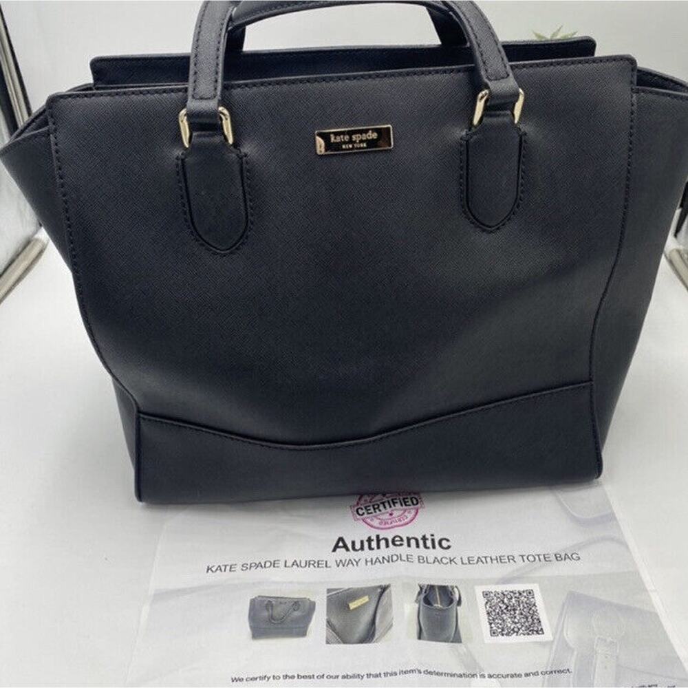 Authenticated Kate Spade Authenticated Black Laur… - image 8